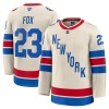 Miesten NHL New York Rangers Pelipaita 2025-26 Fanatics Premium Adam Fox Winter Classic Valkoinen